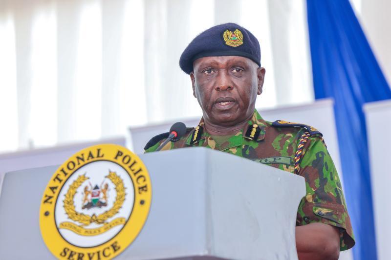 File image of the Inspector General of Police Douglas Kanja.