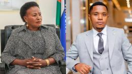 File image of Machakos Governor Wavinya Ndeti and comedian Sammy Kioko