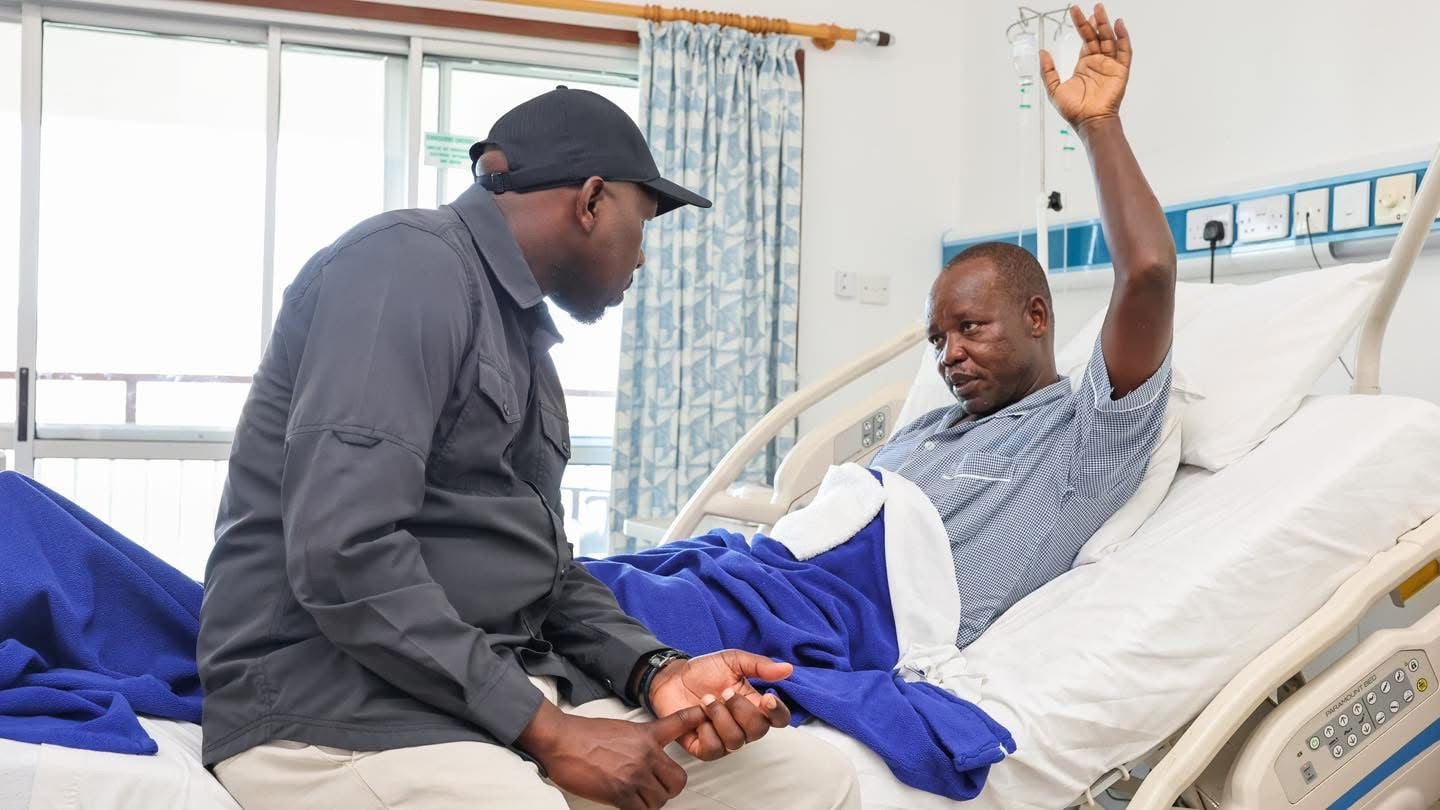 File image of Interior Cabinet Secretary Kipchumba Murkomen and Kenya Ports Authority Managing Director William Ruto