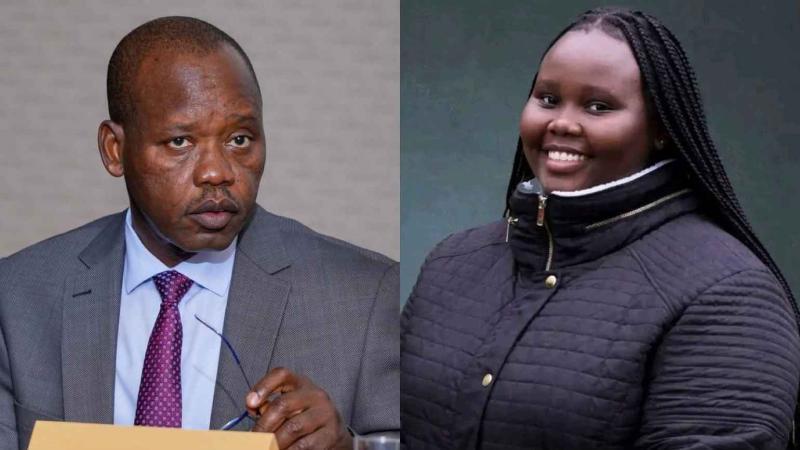 File image of Kenya Ports Authority Managing Director William Ruto and his late daughter Mitchell Jelimo Kemboi