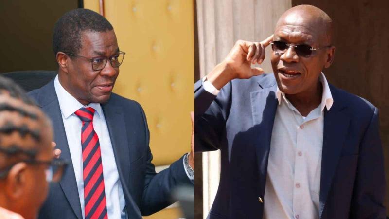 File image of Energy Cabinet Secretary Opiyo Wandayi and Kakamega Senator Boni Khalwale