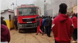 File image of a fire truck at the scene