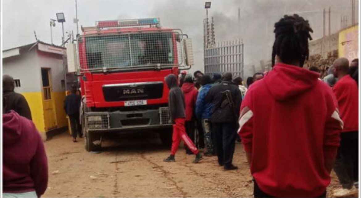 File image of a fire truck at the scene