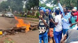 File image of protests in Mbeere North