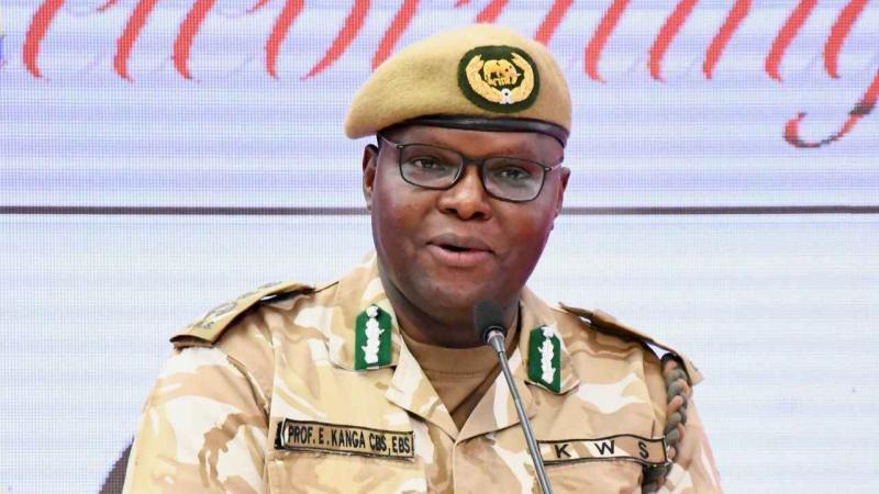 File image of Kenya Wildlife Service (KWS) Director General Erastus Kanga