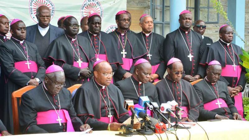 File image of a Kenya Conference of Catholic Bishops (KCCB) presser