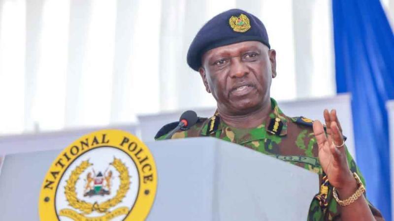 File image of the Inspector General of Police Douglas Kanja