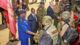 File image of NPS officers arriving from Haiti
