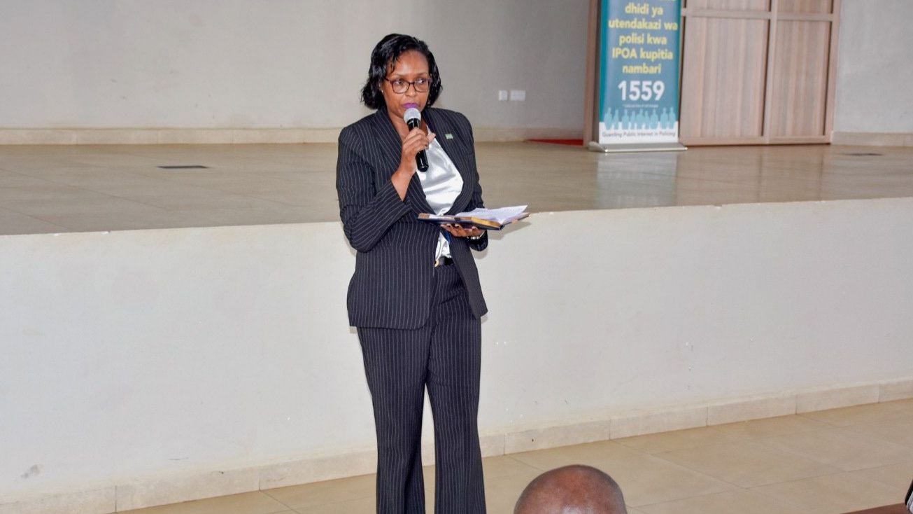 File image of IPOA Vice Chairperson Ann Wanjiku