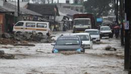 File image of a flooded road