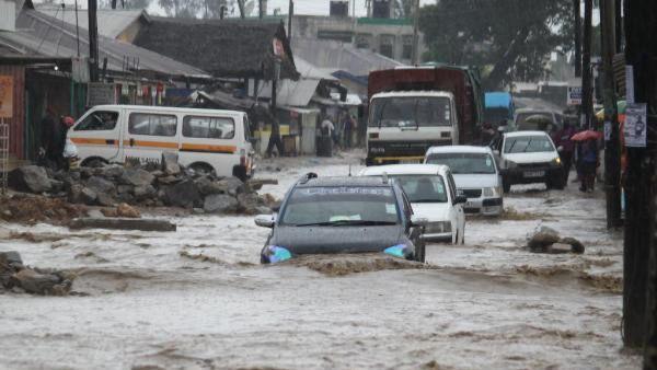File image of a flooded road