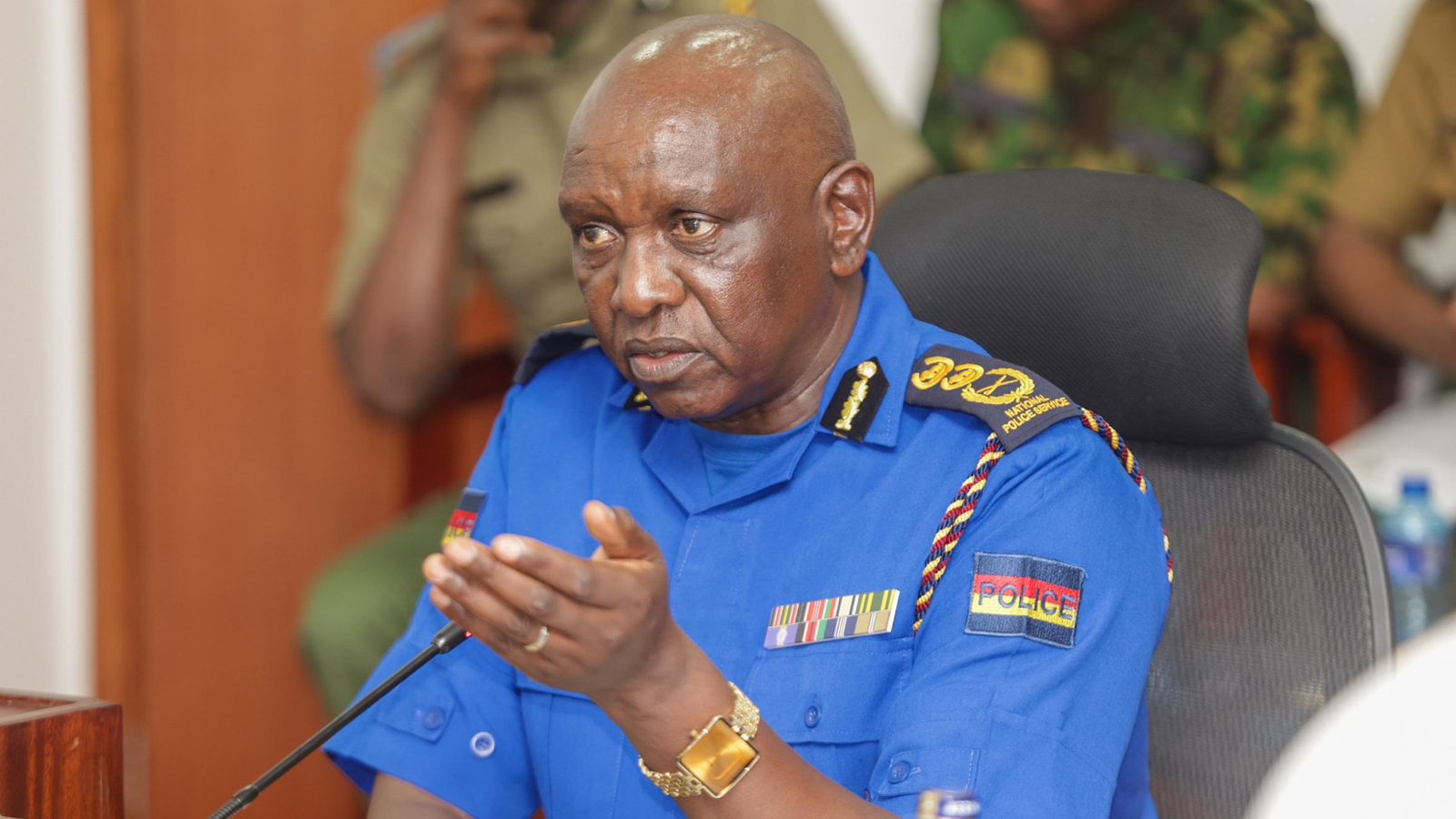 File image of Inspector General of Police Douglas Kanja