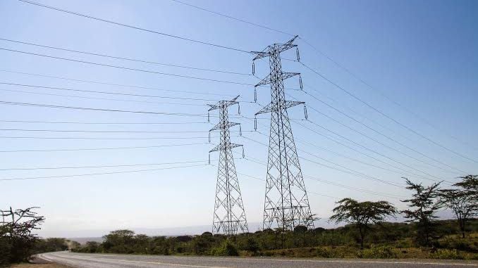 File image of KETRACO power lines