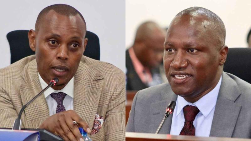 File image of Belgut MP Nelson Koech and Julius Murori Mbijiwe