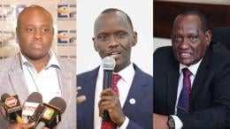 File image of former EPRA Director General Daniel Kiptoo, former KPC Managing Director Joe Sang and former Petroleum Principal Secretary Mohamed Liban