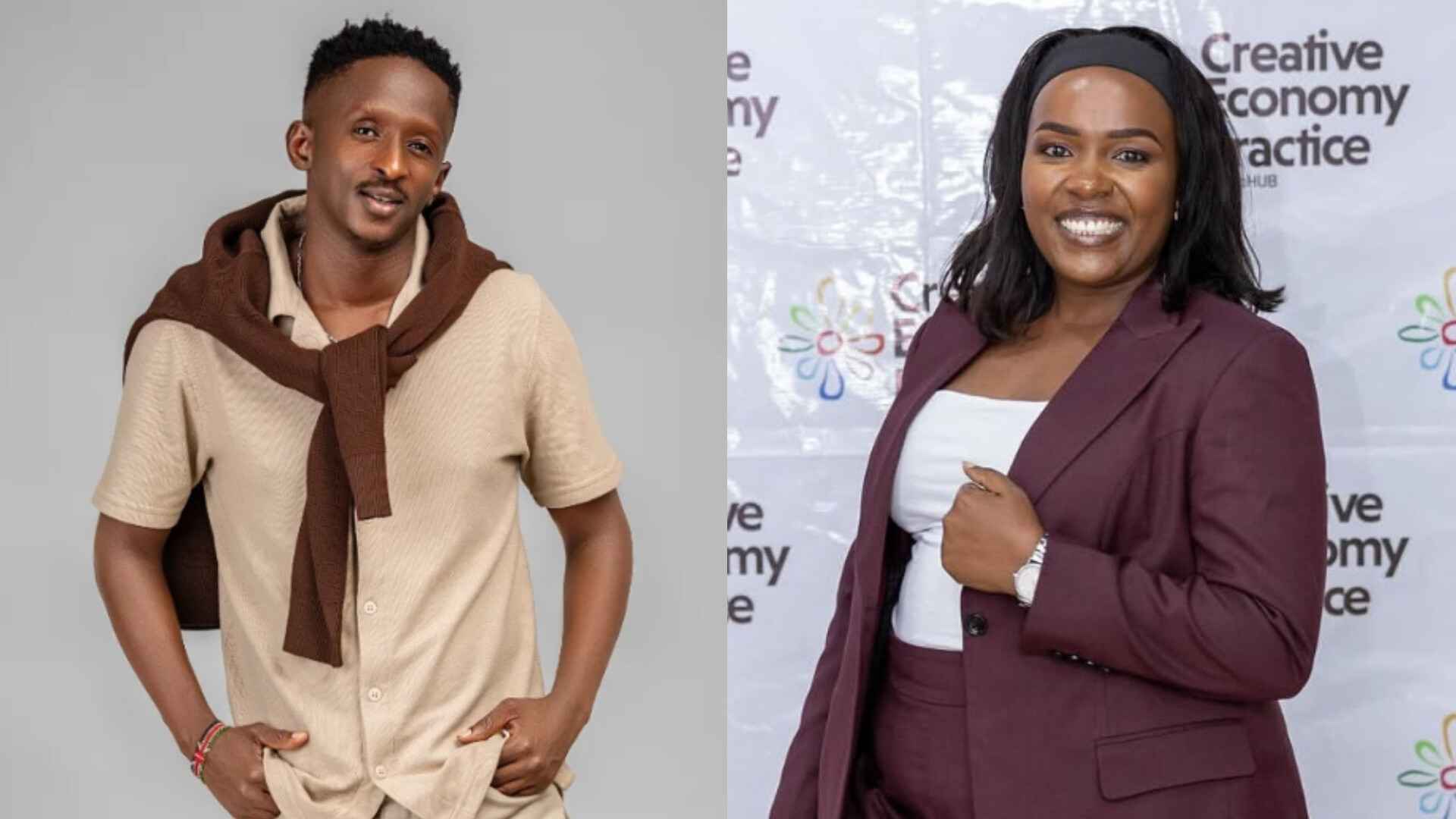 File image of comedian Njugush and Celestine Ndinda