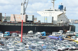 File image of vehicles at the port of Mombasa.