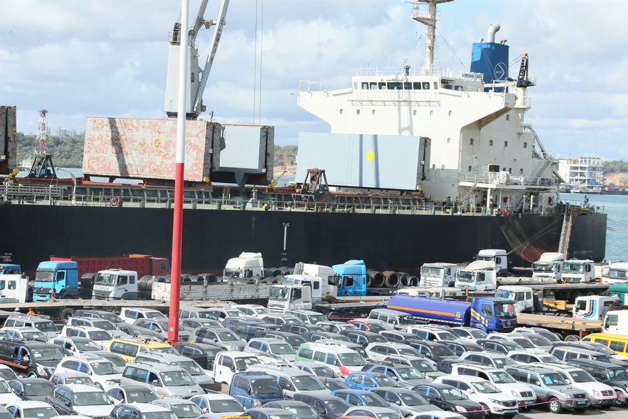 File image of vehicles at the port of Mombasa.
