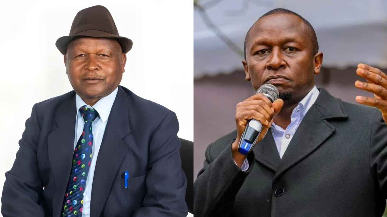 File image of Kinangop MP Zac Thuku and his father