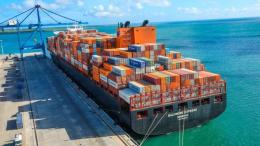 File image of the MV Baltimore Express at Lamu Port