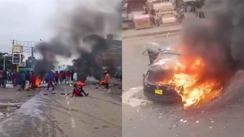 File image of protests in Nairobi