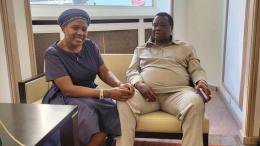 File image of Mary Kilobi and COTU Secretary General Francis Atwoli