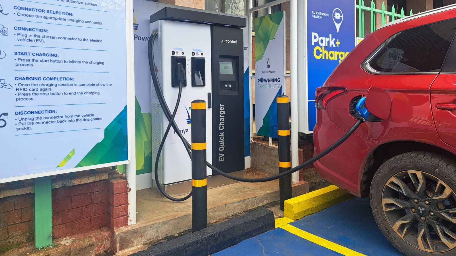File image of a Kenya Power EV Charging station