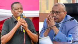 File image of Isiolo County Assembly Speaker Abdullahi Banticha and Wajir Senator Mohamed Abbas