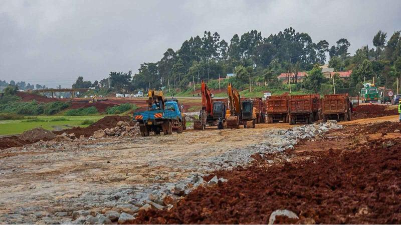 File image of the Rironi-Nakuru-Mau Summit Highway Project