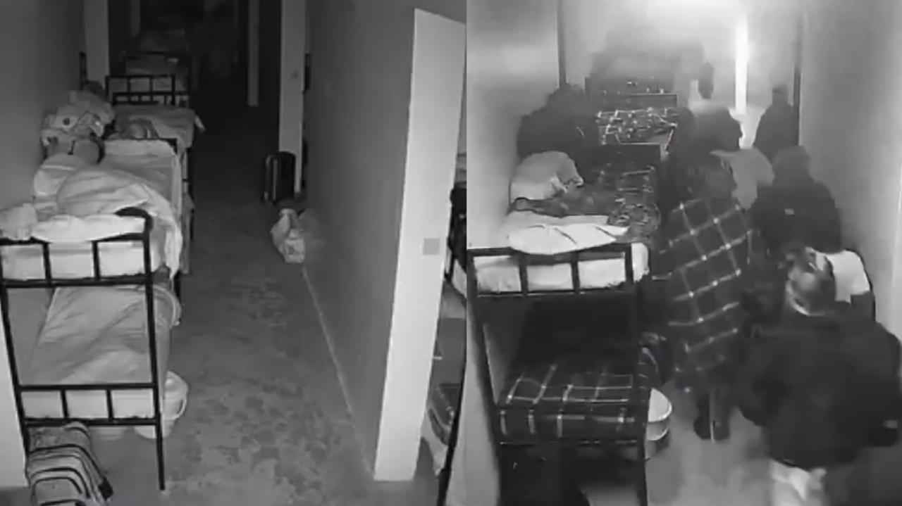 Screengrabs of the CCTV footage