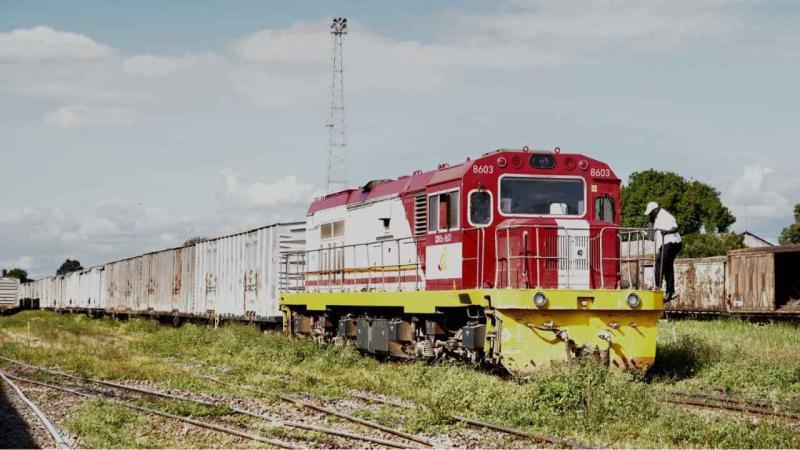 File image of a Kenya Railways freight train