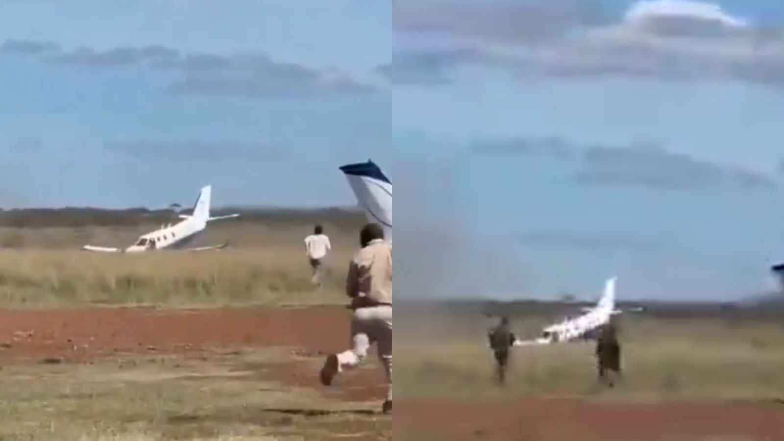 File image of the plane crash