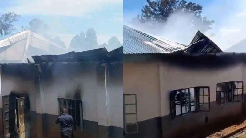 File image of the fire incident at Sameta Boys Senior School
