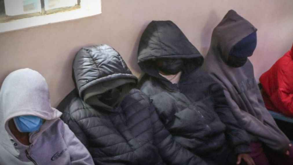 File image of the suspects in court