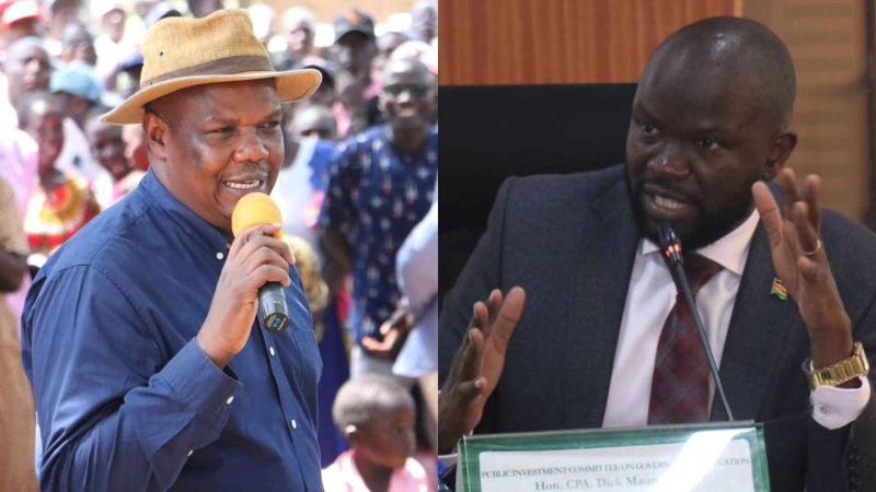 File image of Bumula MP Jack Wamboka and Luanda MP Dick Maungu