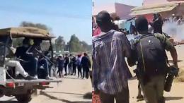 File image of protests in Nanyuki