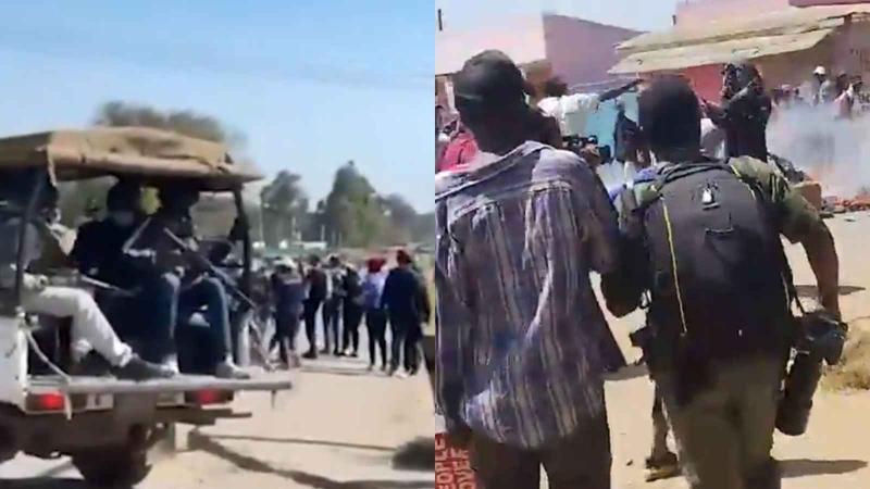 File image of protests in Nanyuki