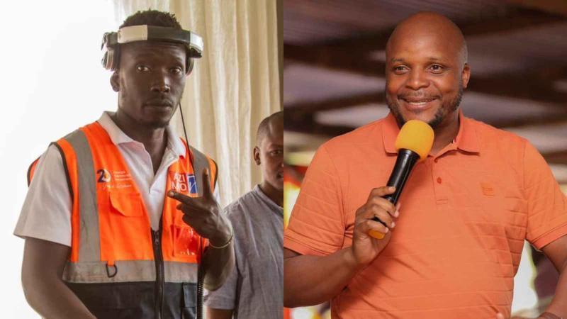 File image of DJ Pinto Cahill and Lang'ata MP Phelix Odiwuor
