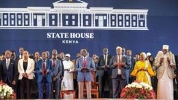 File image of President William Ruto's meeting with grassroots leaders from Marsabit County