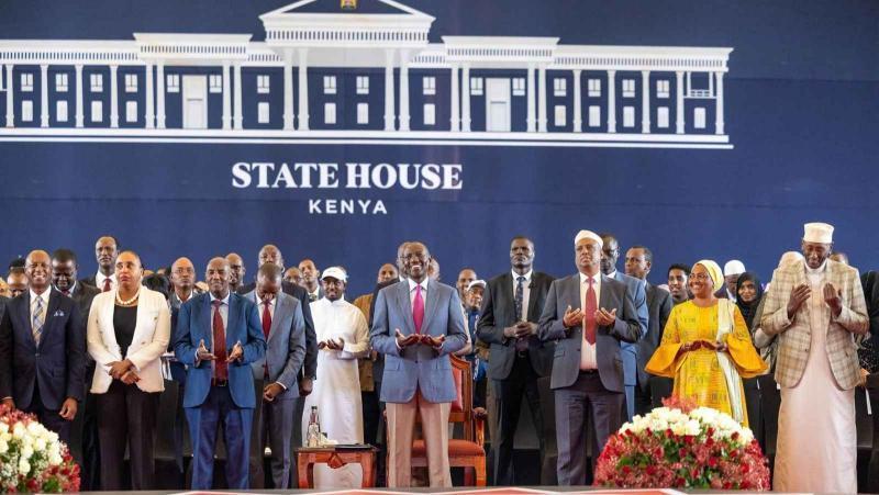 File image of President William Ruto's meeting with grassroots leaders from Marsabit County