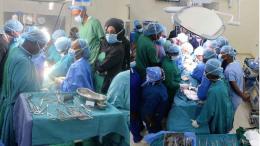 File image of surgeons at the Kenyatta National Hospital (KNH)