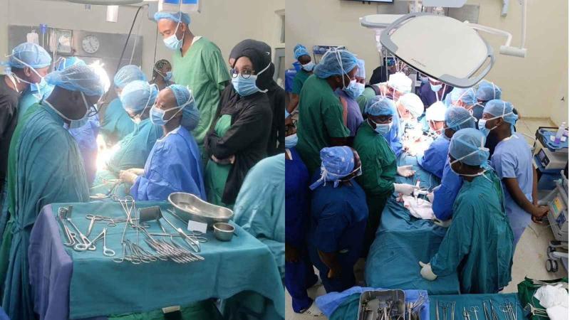 File image of surgeons at the Kenyatta National Hospital (KNH)