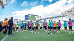 File image of the Ivory Coast national team during a training session