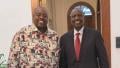 File image of Wicknell Chivayo and President William Ruto