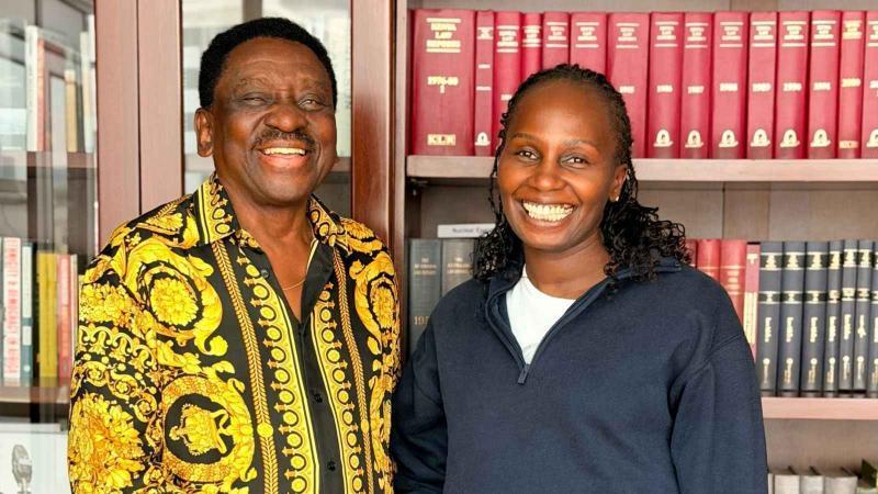 File image of Siaya Governor James Orengo and former LSK President Faith Odhiambo