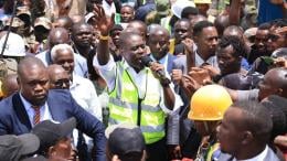 File image of Nairobi Governor Johnson Sakaja at Gikomba Market