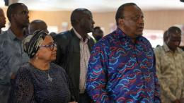 File image of former President Uhuru Kenyatta and former First Lady Margaret Kenyatta