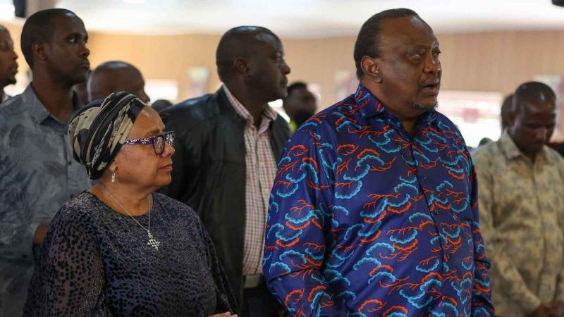 File image of former President Uhuru Kenyatta and former First Lady Margaret Kenyatta