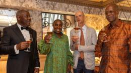 File image of James Mwangi, Equity Group Managing Director and CEO; Betty Chebet Cherwon, Kenya’s Ambassador to France; François-Xavier Delmas, Founder and Chairman of Palais des Thés; and Prof. Isaac Macharia, Non-Executive Chairman of Equity Group