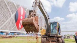 File image of construction works at Talanta Stadium